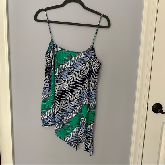 Laundry spaghetti strap asymmetrical hem top - Picture 2 of 6